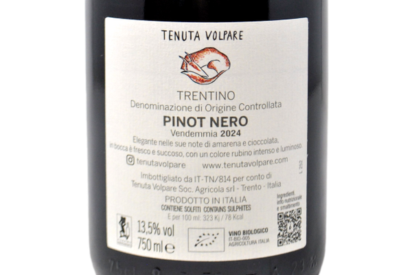 TRENTINO DOC PINOT NERO 2024 - TENUTA VOLPARE