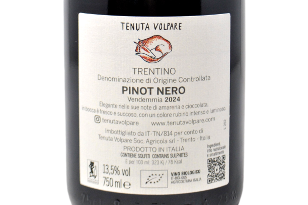 TRENTINO DOC PINOT NERO 2024 - TENUTA VOLPARE