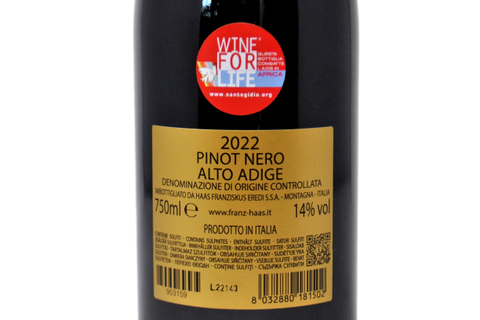 ALTO ADIGE DOC PINOT NERO CRU "SCHWEIZER" 2022 - FRANZ HAAS