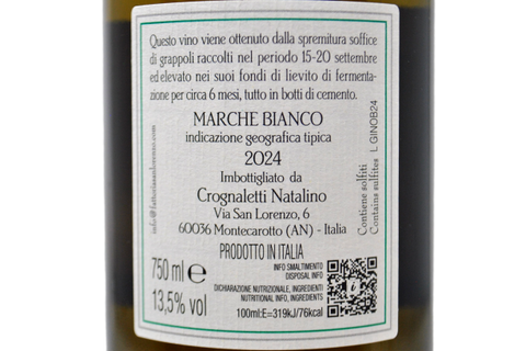 MARCHE BIANCO IGT ELEVATO 6 MESI SUI PROPRI LIEVITI "DI GINO" 2024 - FATTORIA SAN LORENZO