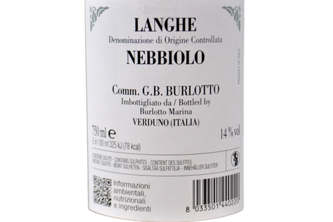 LANGHE NEBBIOLO DOC 2024 - BURLOTTO
