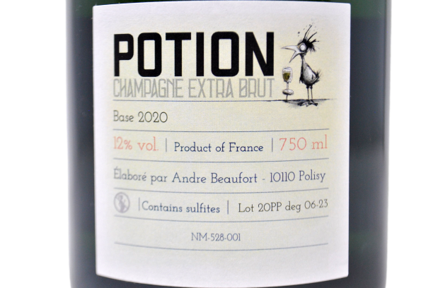 CHAMPAGNE BLANC DE NOIRS NON DOSÉ A POLISY "POTION" BASE 2020 - ANDRE BEAUFORT