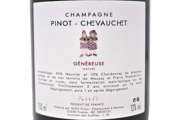 CHAMPAGNE ASSEMBLAGE NATURE "GÉNÉREUSE" - PINOT CHEVAUCHET