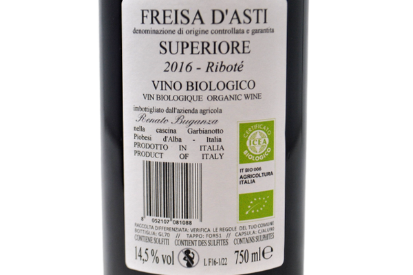 FREISA D'ASTI SUPERIORE DOCG BIO "RIBOTÉ" 2016 - RADICI E FILARI