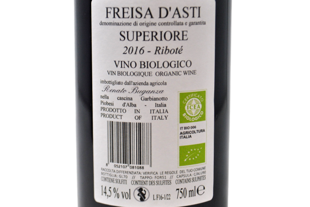 FREISA D'ASTI SUPERIORE DOCG BIO "RIBOTÉ" 2016 - RADICI E FILARI