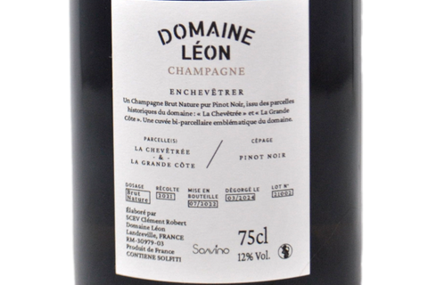 CHAMPAGNE BRUT NATURE "ENCHEVETRER" 2021 - DOMAINE LEON
