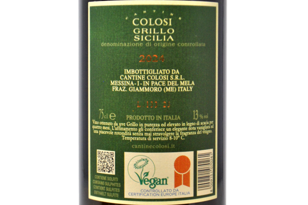 GRILLO SICILIA DOC "ACACIA" 2024 - CANTINE COLOSI