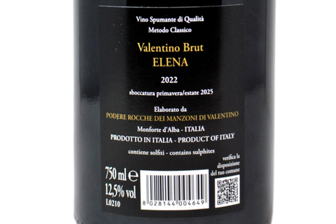 METODO CLASSICO BRUT “ VALENTINO - ELENA" 2022 - ROCCHE DEI MANZONI
