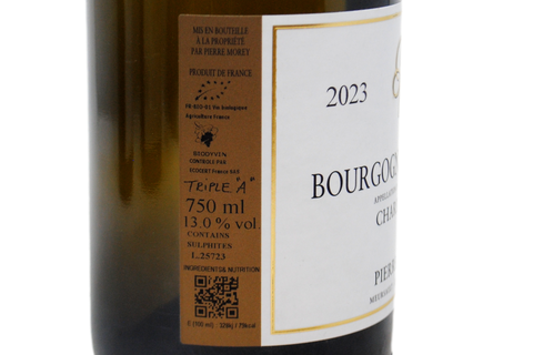 BOURGOGNE COTE D'OR CHARDONNAY BIO 2023 - PIERRE MOREY