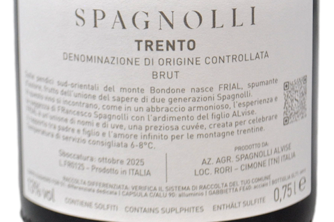 TRENTO RISERVA DOC BRUT "FRAL" - SPAGNOLLI