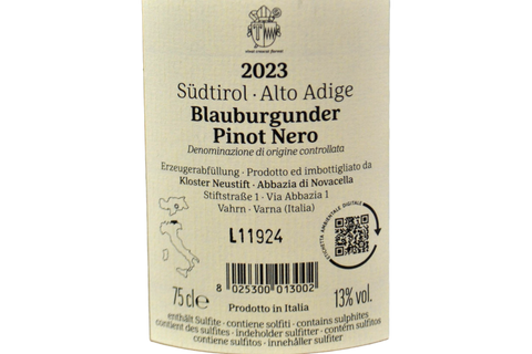 ALTO ADIGE DOC PINOT NERO 2023 - ABBAZIA DI NOVACELLA
