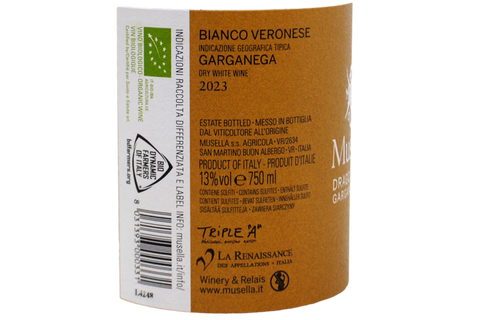 BIANCO VERONESE IGT GARGANEGA BIO "DRAGO BIANCO" 2023 - MUSELLA