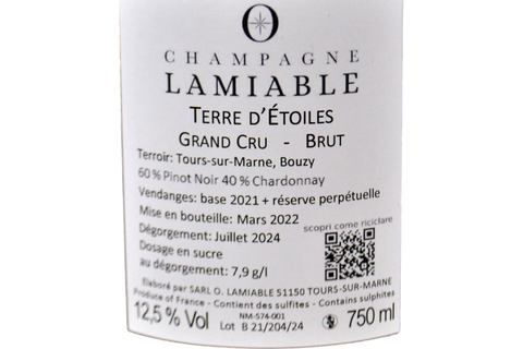 CHAMPAGNE GRAND CRU BRUT "TERRE D'ÉTOILES" - LAMIABLE