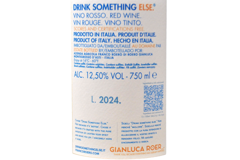 VINO ROSSO 100% B*****A "DRINK SOMETHING ELSE." 2024 - GIANLUCA ROER_.