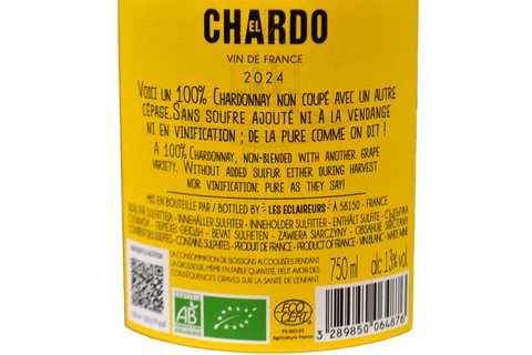 CHARDONNAY BIO "EL CHARDO" 2024 - LES ECLAIREURS