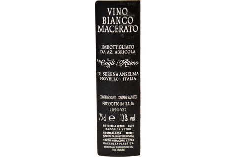 VINO BIANCO MACERATO "GOI" - COGLI L'ATTIMO