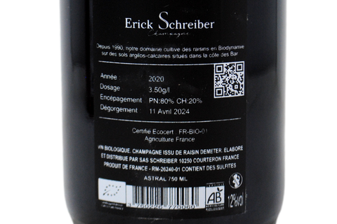 CHAMPAGNE BRUT "ASTRAL" 2020 - ERICK SCHREIBER
