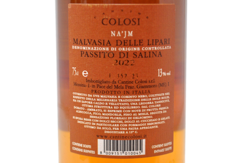 MALVASIA DELLE LIPARI DOC PASSITO DI SALINA "NAJM" 2022 - CANTINE COLOSI