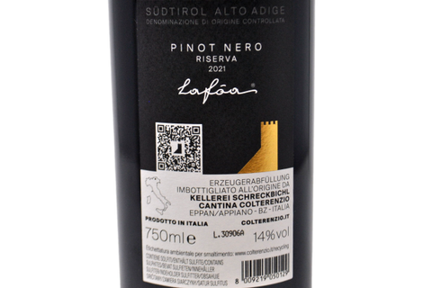 ALTO ADIGE DOC PINOT NERO "LAFOA" 2021 - COLTERENZIO