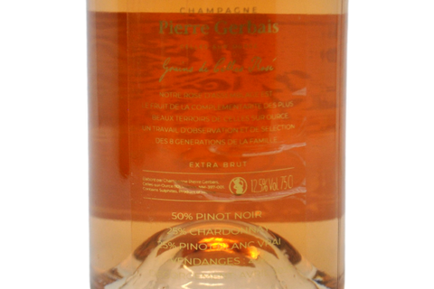 CHAMPAGNE ROSÉ DE SAIGNÉE A CELLES-SUR-OURCE EXTRA BRUT "GRAINS DE CELLES" VENDAGES 2022 - PIERRE GERBAIS