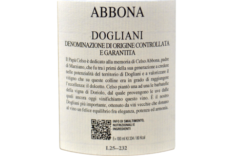 DOGLIANI DOCG "PAPA CELSO" 2024 - MARZIANO ABBONA