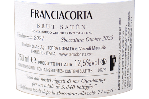 FRANCIACORTA DOCG BRUT SATÈN 2021 - TERRADONATA