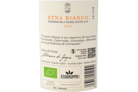 ETNA BIANCO DOC BIO 2025 - TENUTA DELLE TERRE NERE