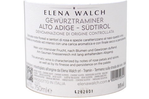 ALTO ADIGE DOC GEWÜRZTRAMINER 2025 - ELENA WALCH