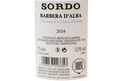 BARBERA D'ALBA SUPERIEUR DOC "MASSUCCHI" 2017 - SOURD