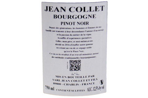 BOURGOGNE PINOT NOIR 2024 - JEAN COLLET