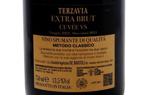 METODO CLASSICO EXTRA BRUT "TERZAVIA CUVÉE VS" 2022 - MARCO DE BARTOLI