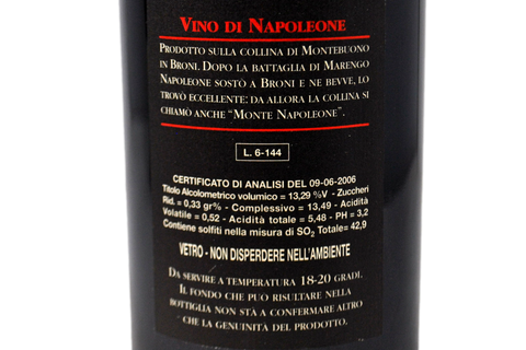 PROVINCIA DI PAVIA ROSSO IGT “MONTEBUONO” 2005 - AZIENDA AGRICOLA BARBACARLO