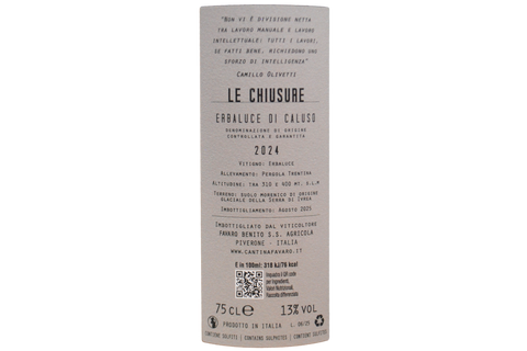 ERBALUCE DI CALUSO DOCG "LE CHIUSURE" 2024 - BENITO FAVARO