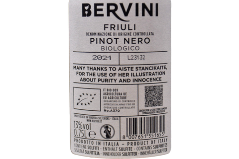 FRIULI PINOT NERO DOC 2021 - BERVINI