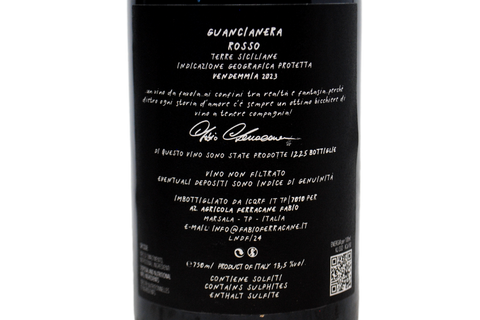 TERRE SICILIANE IGP NERO D'AVOLA "GUANCIANERA" 2023 - FABIO FERRACANE
