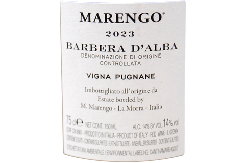 BARBERA D'ALBA DOC "VIGNA PUGNANE" 2023 - MARENGO
