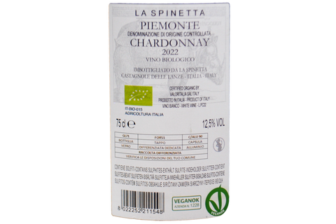 PIEMONTE CHARDONNAY BIO DOC "LIDIA" 2022 - LA SPINETTA