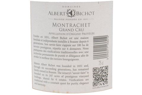 MONTRACHET GRAND CRU 2015 - ALBERT BICHOT