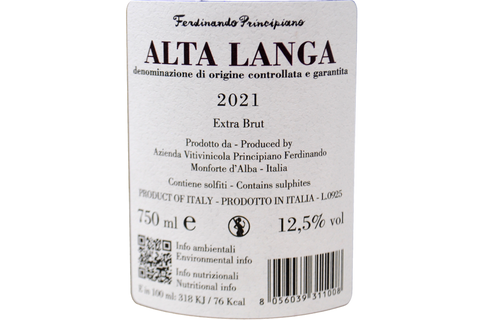 ALTA LANGA DOCG EXTRA BRUT "LEONARDO" 2021 - FERDINANDO PRINCIPIANO