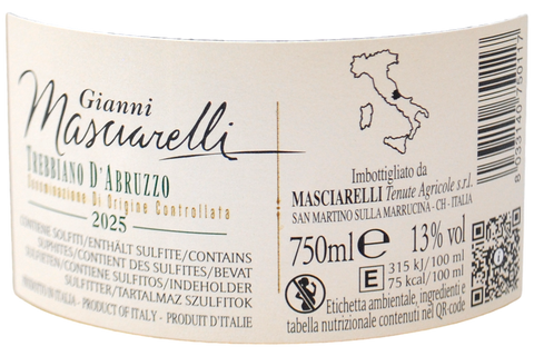TREBBIANO D'ABRUZZO DOC 2025 - GIANNI MASCIARELLI