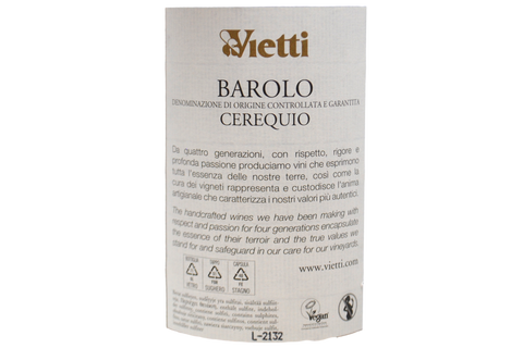 BAROLO DOCG "CEREQUIO" 2018 - VIETTI