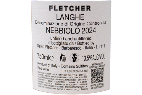 LANGHE NEBBIOLO DOC 2024 - DAVID FLETCHER