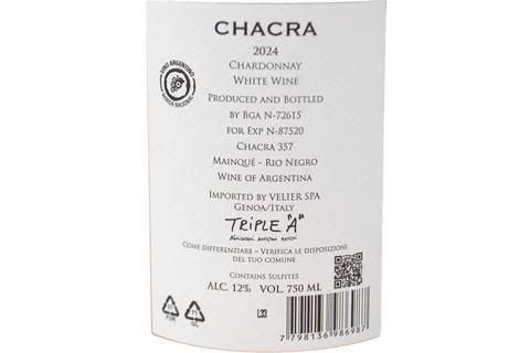 CHARDONNAY PATAGONIA "CHACRA" 2024 - BODEGA CHACRA