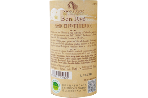 PASSITO DI PANTELLERIA DOC "BEN RYÉ" 2023 0,375 L ASTUCCIATO - DONNAFUGATA