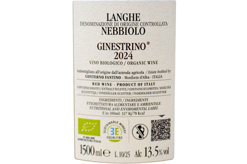 LANGHE NEBBIOLO DOC BIO "GINESTRINO" 2024 MAGNUM IN ASTUCCIO - CONTERNO FANTINO
