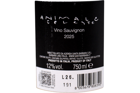 SAUVIGNON BLANC "ANIMALE CELESTE" 2025 - STEFANO ANTONUCCI