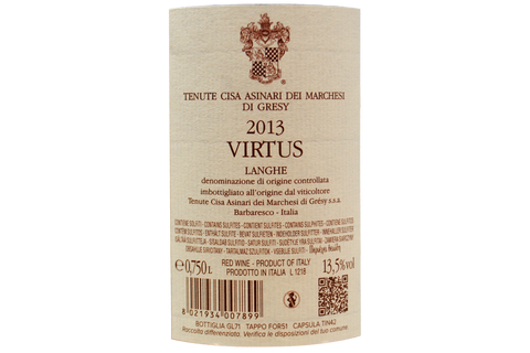 LANGHE ROUGE DOC "VIRTUS" 2010 - MARCHESI DI GRESY
