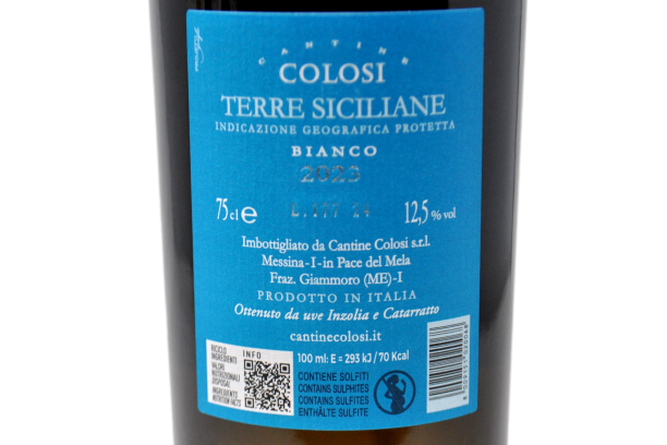 TERRE SICILIANE BIANCO IGP "MAR'E" 2023 - CANTINE COLOSI