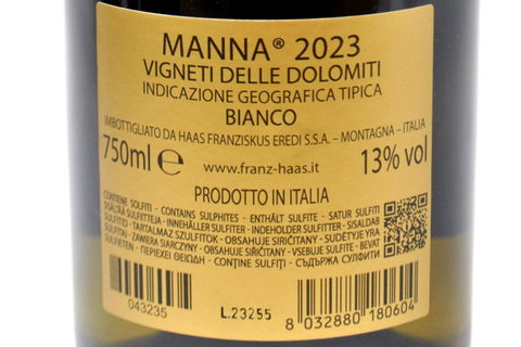 VIGNETI DELLE DOLOMITI IGT "MANNA" 2023 - FRANZ HAAS