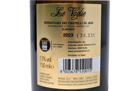 VERDICCHIO DEI CASTELLI DI JESI DOC "LE VAGLIE" 2023 - STEFANO ANTONUCCI